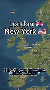 373K views · 3.3K reactions | London to New York  One of the main international flights in the world! | Flight and routes Every day | Facebook