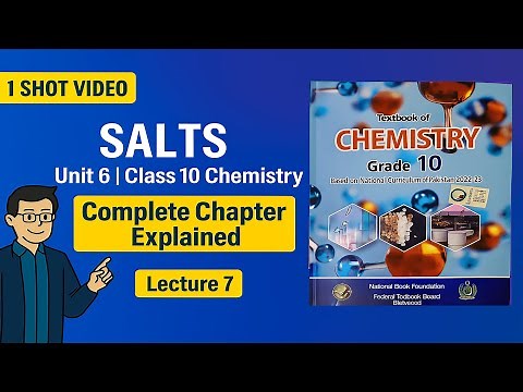 📘 Class 10 Chemistry - Unit 6: Salts | Complete Chapter Explained | National Book Foundation