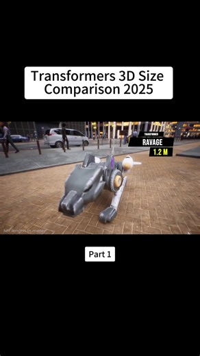 Transformers 3D Size Comparison 2025 Part 1 #transformers #comparison #size