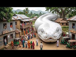 Giant Anaconda Snake Attacks Village Boy | Terrifying Animal Attack | Jungle Survival
