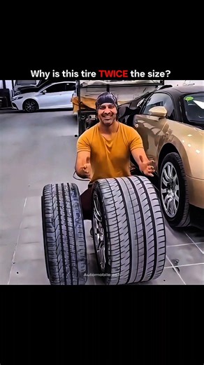 This Bugatti Tire Is Twice the Size 🤯