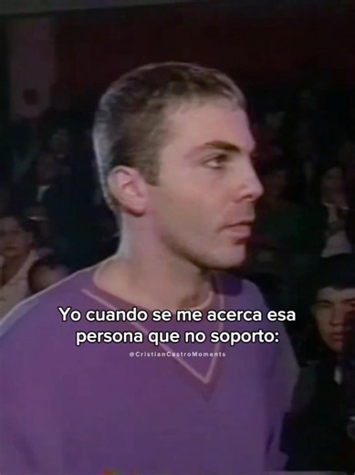 #cristiancastro #humor (2002 throwback)