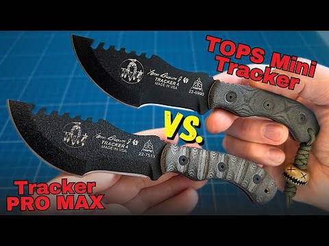 TOPS T4 Mini Tracker - Tom Brown Survival Knife with 1095 Carbon Steel & Black Linen RMT Micarta