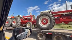 We’re not chasing tornadoes… we’re chasing tractors. 1206 International tractors, to be exact. Out here in Wisconsin with my beautiful wife Sara, and we spotted some absolute beauties today. Tractor chasing > storm chasing any day.”#1206International #TractorChasing #FarmLife #Wisconsin | Beer Money Pulling Team