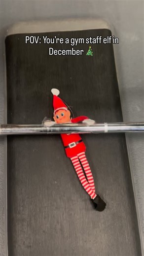 Elf on the Shelf: Gym Edition. Lift a little, chill a lot 😌💪 #elfontheshelf #gym #bannatynehealthclub | Bannatyne Health Club & Spa Burton-On-Trent