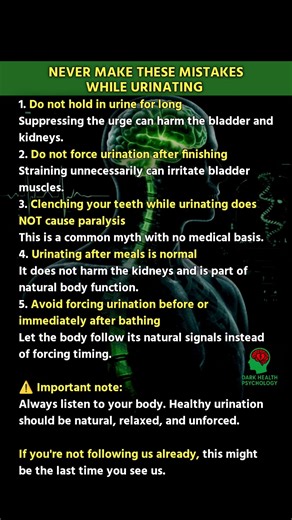 NEVER MAKE THESE MISTAKES WHILE URINATING