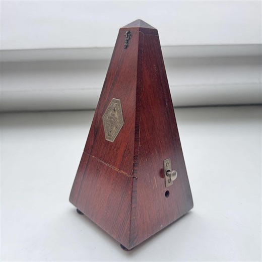 Antique Maelzel Paquet Metronome Paris | Wooden Mechanical Metronome France | Original Brass Plaque | Vintage Musical Instrument - Etsy