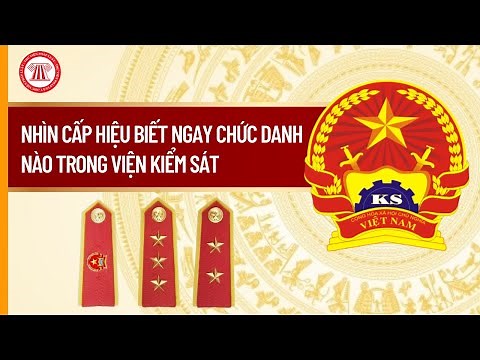 Nhìn Cấp Hiệu Biết Ngay Chức Danh Nào Trong Viện Kiểm Sát | THƯ VIỆN PHÁP LUẬT