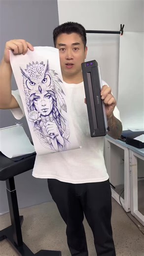 P19 Tattoo Transfer Machine: Wireless & Portable