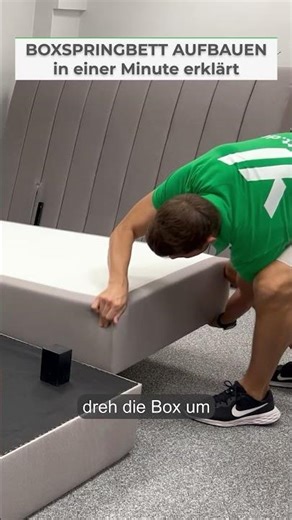 Box spring bed assembly - setup in under a minute #boxspringbed #assembly #diy