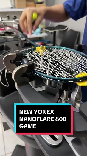 New Nanoflare 800 Game !! Disenar menggunakan mesin senar Siboasi S3169 #nanoflare800pro #yonex #nanoflare800game#mainbulutangkis