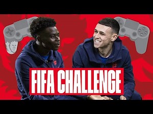 FODEN V SAKA 🎮 Mystery Ball FIFA Challenge with Tekkz & Tom | eLions