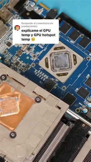 Respuesta a @juanbaconsky Diferencias entre GPU Temp y GPU Hotspot: ¿Cuál es más Importante? #Tecnología #GPU #Rendimiento #TarjetaGráfica #overclocking