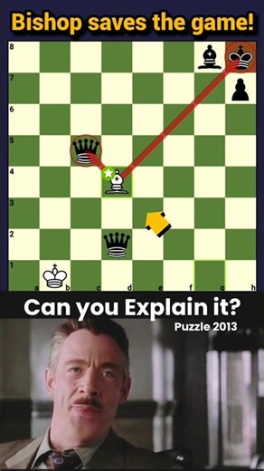 The move that saved everything #chess #puzzle #shorts