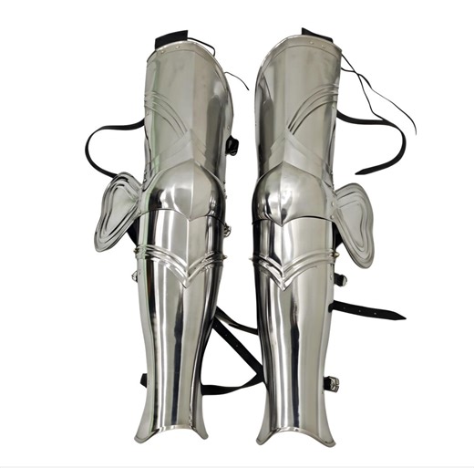 Medieval Gothic Knight Leg Armor Steel Greaves Crusader Style LARP Costume Armor - Etsy