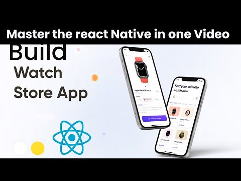 Build Watch Store Ecommerce App in React Native CLI from Scratch| Learn React Native in One Shot