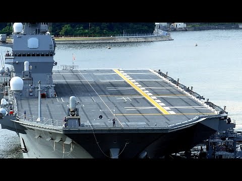 「いずも」空母化へ初回フライトデッキの一部改修を終え横須賀帰還 2021年6月25