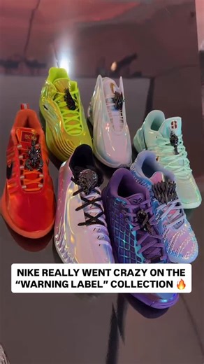 JustFreshKicks | Nike Basketball killed it with the LX “Warning Label” Collection. 😳🔥 Each sneaker comes with special briefcase packaging, an iridescent... | Instagram