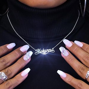 6.6K reactions · 2K shares | Treat yourself or someone you love! Create and preview your name necklace online. Quality made in North America. Explore the Collection ➞ https://www.jewlr.com/name-necklaces | Jewlr | Facebook