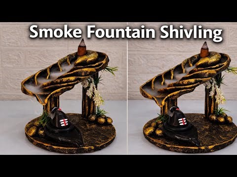 Shivling Smoke Fountain 🔱 Amazing Backflow Incense Burner Waterfall | Relaxing Smoke Effect