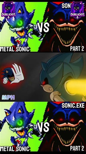 Metal Sonic vs Sonic Exe part 2 (Dublado) #animation #outcomememories #roblox #metalsonic #sonicexe