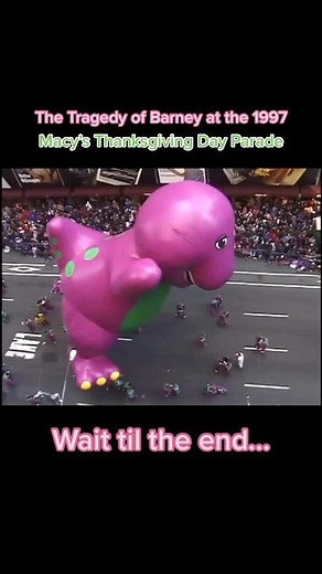 #barney #balloon #fail #funny #HorrorTok #children #newyork #tragic #macys #thanksgiving #parade #vintage #history #destruction