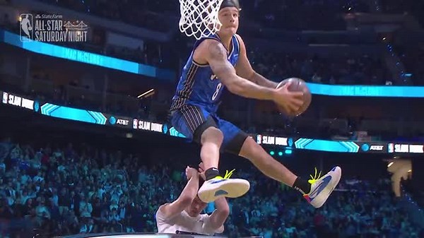 Mac McClung dunks over car to clinch third straight Slam Dunk title