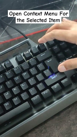 Open the Context Menu For the Selected Item #shorts #short #shortvideo #viral #trending