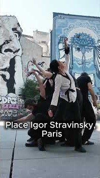 Butoh Improvisation in Paris - Place Igor Stravinsky #danceinparis #butohworkshop #sitespecificdance
