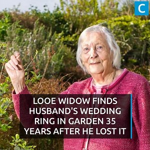 The wedding ring was lost in the family's garden back in 1987 and hadn't been seen since | Cornwall Live