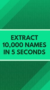 just comment “AUTOMATE” below if pulling names from 10,000 emails gave you anxiety too ⤵️ I’ll DM you my free Excel × AI class that shows you how to automate stuff like this (and a whole lot more)… so next time your boss sends you an “easy task,” you’ll let Excel do it while you sip your coffee. ⚡👇🏼 #excel #exceltips #automation | Excel With Grant