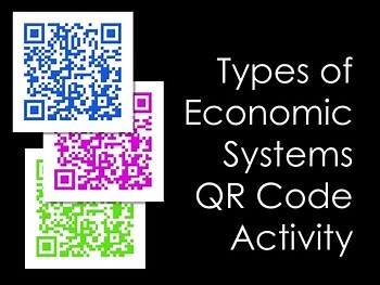 Types of Economic Systems QR Code Scavenger Hunt and Activity