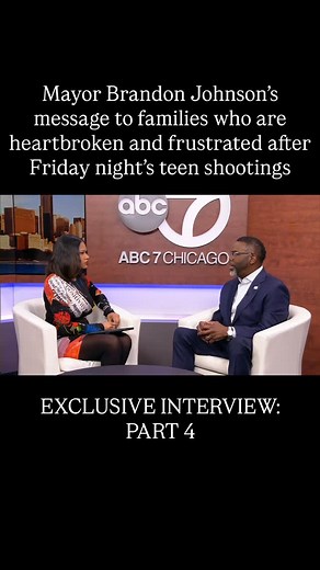 @chicagosmayor Brandon Johnson’s message to families who are heartbroken and frustrated after Friday night’s teen shootings downtown. | Samantha Chatman