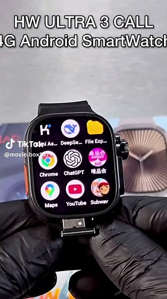 Sim Supported Smart Watch With Multiple Features And All Working Apps ❤️ #simwatch #trendingnow #smartwatch #viral #freefire
