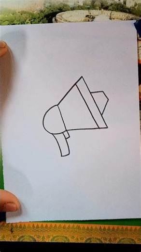 Easy Hand Mic Drawing#microphone #easydrawing #viralshorts #shorts