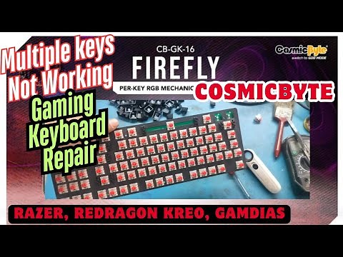 How to Repair Gaming Keyboard Keys Not Working | How to Fix keyboard keys Not Working, Cosmicbyte