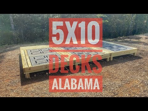 HOW TO VIDEO | OUTDOOR KENNEL DECK FOR 5x10 KENNELS | ALABAMA