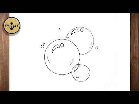 How to draw bubbles easy step by step
