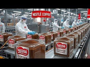Inside the Factory NESTLE: How NESTLÉ Instant Coffee is REALLY Made (Full Process)