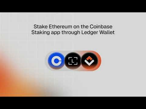 Deposit ETH from the Coinbase Staking app on Ledger Wallet