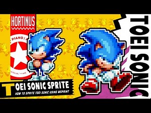✪ Spriting Toei Sonic in MSPaint | Hortinus Art (1080p @60FPS) ✪