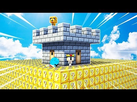 ¡BATALLA DE YOUTUBERS EN MINECRAFT! 😆🏰 ASALTO AL CASTILLO #1 (LUCKY BLOCKS DORADOS)