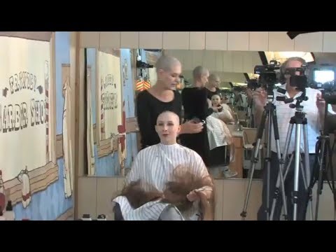 IT'S GREAT!! SAYS ROBIN AS SHE IS SHORN BY SUGAR PIE DVD 318 HAIRCUT.NET BEST BALD CHICKS EVER???