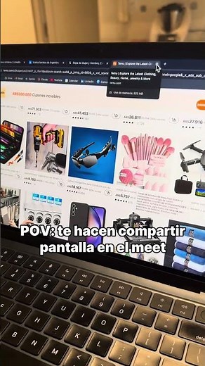 POV: te hacen compartir pantalla en medio de la reunión