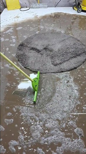 Carpet cleaning -Washing a woolly and very dirty carpet A beautiful example of satisfying ASMR