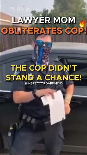 Cop Dismissed by Lawyer Mom When Violating Her Son's Rights On Private Property