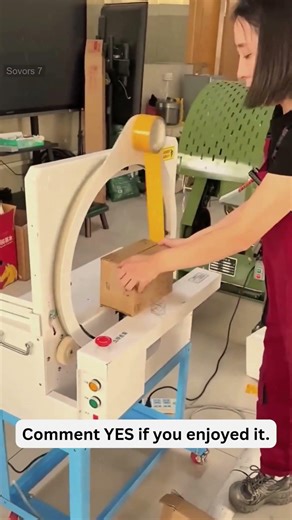 🌿Automatic Circular Tape Wrapping Machine 🔥 | Pipe & Cable Wrapping in Seconds #3752 @sovorsgadget