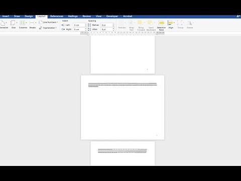 Change Orientation of Just One Page MS Word, Change Page Layout MS Word - Mac Book