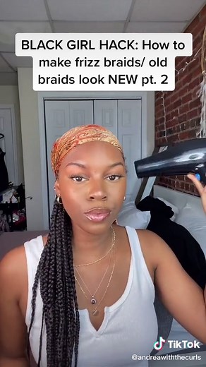 How to make old or frizzy feed in braids look fresh! #naturalhair #blackgirlcheck #feedinbraids #braids