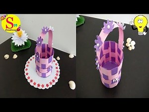 how to make a easter basket out of paper | easter basket ideas 2019 | paper crafts